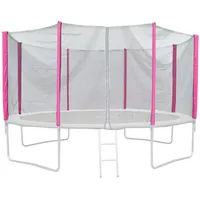 Jawinio Trampolin 366 x 366 cm inkl. Sicherheitsnetz Pink