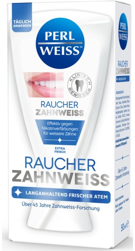 Perl Weiss Bleaching Toothpaste for Smokers Zahnweisser-Zahnpasta für Raucher 50 ml