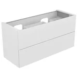 Keuco Edition 11 Waschtischunterschrank 31264280100 140 x 70 x 535 cm, mit LED-Beleuchtung, Lack Seidenmatt, Glas cashmere satiniert