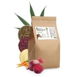 SANUUS PFERDESTARK Bio Hanf Karotte & Rote Beete Mash Pferdefutter getreidefrei 3kg - Verdauungsfördernd frei von Getreide und Weizenkleie mit Bio Hanfschrot & vitalstoffreichen Rote Beete Würfel