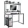 CLP Schreibtisch Billings Schwarz / Braun