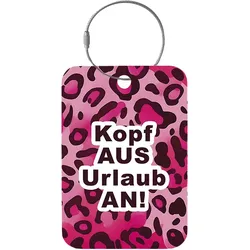Tag-It Gepäckanhänger 9 cm - Kopf aus - Bunt