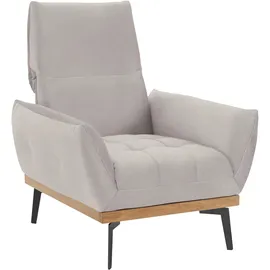 exxpo - sofa fashion Sessel Palic Bezugstoff beige 92 x 87 x 95 cm mit Rückenverstellung