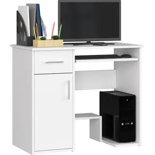 akord furniture factory AKORD JAY in der Farbe Weiß Schublade und 3 Ablagen B90 x H74 x T50 cm - Weiß