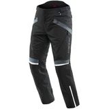 Dainese Tempest 3 D Dry Pants, Motorrad Tourenhose Für Männer, Wasserdichte Membran, Herausnehmbares Thermofutter, Knieschutz, Schwarz/Schwarz/Ebony, 52