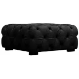 Fun Möbel Polsterhocker Designerhocker NATALIE in Stoff Riviera, schwarz