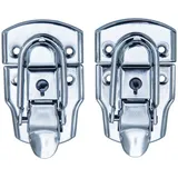 HMF Spannverschluss mit Schloss Silber verzinkt 45 x 75 mm