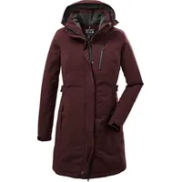 KILLTEC Damen Funktionsparka/Parka mit abzippbarer Kapuze KOW 165 WMN PRK, dunkelweinrot, 44,