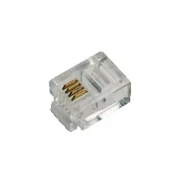 LogiLink Telefonanschluss - RJ-11 (M) - ungeschirmt (Packung mit 100)
