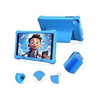 Wqplo Tablet für Kinder, 8 Zoll, Android 12 Tablet, Kinder, 1280 x 800 IPS HD, Display 4000 mAh, WLAN, Bluetooth, Dual-Kamera, Kindersteuerungsmodus (Blau)