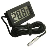 Digital LCD Thermometer Temperatur Monitor mit externem Sensor für Kühlschrank Gefrierschrank Kühlschrank Aquarium