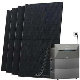 solarway All In One Balkonkraftwerk 2000 W / 800 W inkl. 4,8 kWh Anker Solix 2 Pro Speicher