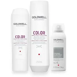 Goldwell Dualsenses Color Brilliance Set - Shampoo 250ml + Conditioner 200ml + Haarspray gratis