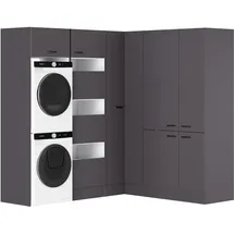 OPTIFIT Waschsäulen-Set Kiel420 213,2x190 x210 x57,1 cm Anthrazit Matt