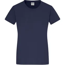 Damen Rundhals T-Shirt - Farbe blau - Größe XL
