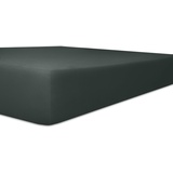 Kneer Spannbettlaken für Topper Vario-Stretch 160 x 200 cm schwarz