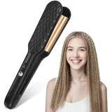 NAVESO Kreppeisen für Haare, 35W Welleneisen mit 4 Heizstufen, Schnellaufheizung für Flauschige Frisur & Volumen MaisStyling Werkzeug