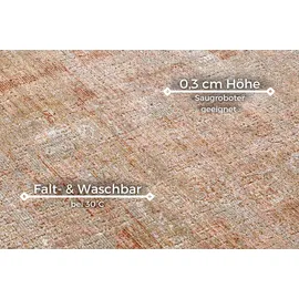 HANSE HOME Teppich HANSE HOME "Gizeh", rot (creme,rot), B:75cm H:3mm L:200cm, Polypropylen (PP), Teppiche, Teppich, In-& Outdoor, Läufer, Wetterfest, Balkon, Wohnzimmer, Orient