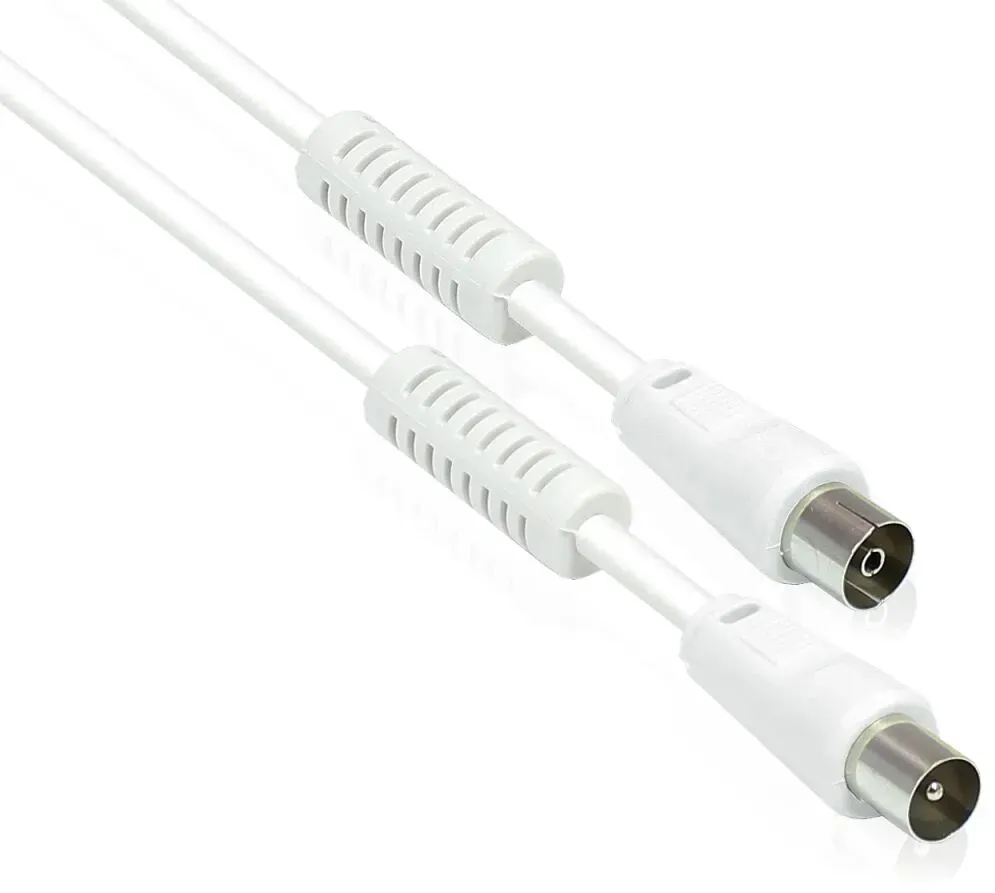 Alcasa S-PAK10 Koaxialkabel 10 m F Weiß
