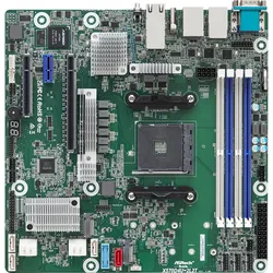 ASRock Rack X570D4U-2L2T/BCM - Motherboard - micro ATX - Socket AM4 - AMD X570 C