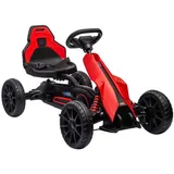 Homcom Gokart Kinderfahrzeug mit Verstellbarem Sitz Handbremse