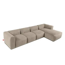 Konsimo Ecksofa Buffo ¦ beige ¦ Maße (cm): B: 365 H: 73