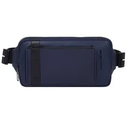 Piquadro David Gürteltasche RFID Schutz Leder 28 cm blue