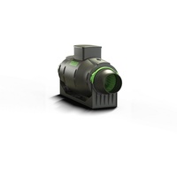 Vortice Schallgedämmter Rohrlüfter Lineo 125 Quiet ES - Schwarz