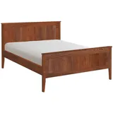Doppelbett 140x200 SIENA + Lattenrost, Farbe Kastanie, Massivholz MOBELD