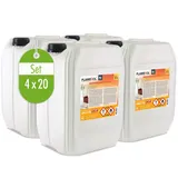 Höfer Chemie Flambiol Bioethanol 96,6% Premium für Ethanolkamin in Kanistern 4 x 20l