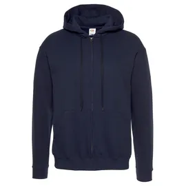 FRUIT OF THE LOOM Kapuzensweatjacke Herren Blau S