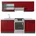 Vicco Küchenzeile R-Line 200 cm Rot/Anthrazit