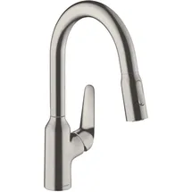 Hansgrohe Focus M42 180 2 jet  edelstahl finish 71801800