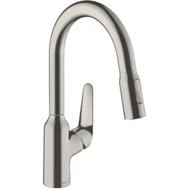 Hansgrohe Focus M42 180 2 jet  edelstahl finish 71801800