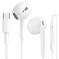 In-Ear Kopfhörer für iPhone 16 Pro Max, USB C Kopfhörer mit Kabel, HiFi Stereo Ohrhörer mit Mikrofon und Lautstärkeregler für iPhone 15, iPad Pro/Air/Mini, S25 Ultra S24 Ultra S23 Ultra S22 S21