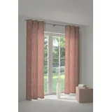 Wirth Vorhang WIRTH "Stuben" Gr. 2, rot (apricot), B:132cm H:175cm, Jacquard, Baumwolle, Polyester, Gardinen