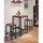 VASAGLE Stehtisch quadratisch 60 x 60 x 92 cm Braun/Schwarz