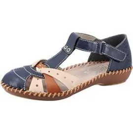 Rieker M1655 blau/beige 38