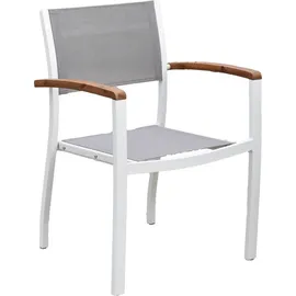 Merxx Naxos Stapelsessel 64 x 93 x 62 cm weiß 2 St.