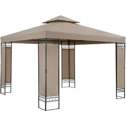 Pavillon Lorca Taupe 3x3m UV-Schutz 50+