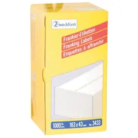 Avery Zweckform Frankieretiketten 3433 weiß 163,0 x 43,0 mm