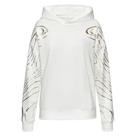 LASCANA Hoodie Gemustert Gold/Weiß XL