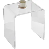 Vevor Acryl-Beistelltisch 415 x 305 x 460 mm, U-förmiger Acryltisch Beistelltisch, Transparenter Couchtisch für Getränke, Essen, Snacks, Verwendet im Wohnzimmer, Schlafzimmer, Arbeitszimmer usw.