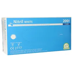 Medi-Inn® 200 "Medi-Inn®" Handschuhe, Nitril puderfrei "White" weiss Größe M