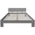 Homestyle4u Holzbett 180 x 200 cm Grau
