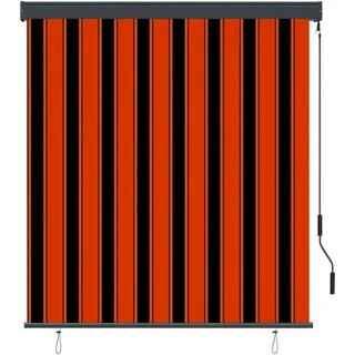 vidaXL Außenrollo 140 x 250 cm Orange/Braun