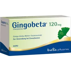 Gingobeta 120mg 60 St Filmtabletten