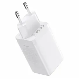 Baseus Wandladegerät Fast Charge 2xUSB-C + USB 65W (weiß)