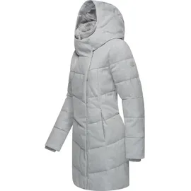 Ragwear Damen Wintermantel Warmer Steppmantel in Woll-Optik mit Kapuze Pavla Coat YOUMODO Ash Gr. L - L
