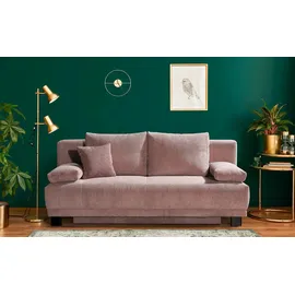 Sofa.de Schlafsofa aus Cord Luna ¦ rosa/pink ¦ Maße (cm): B: 200 H: 89 T: 96.0